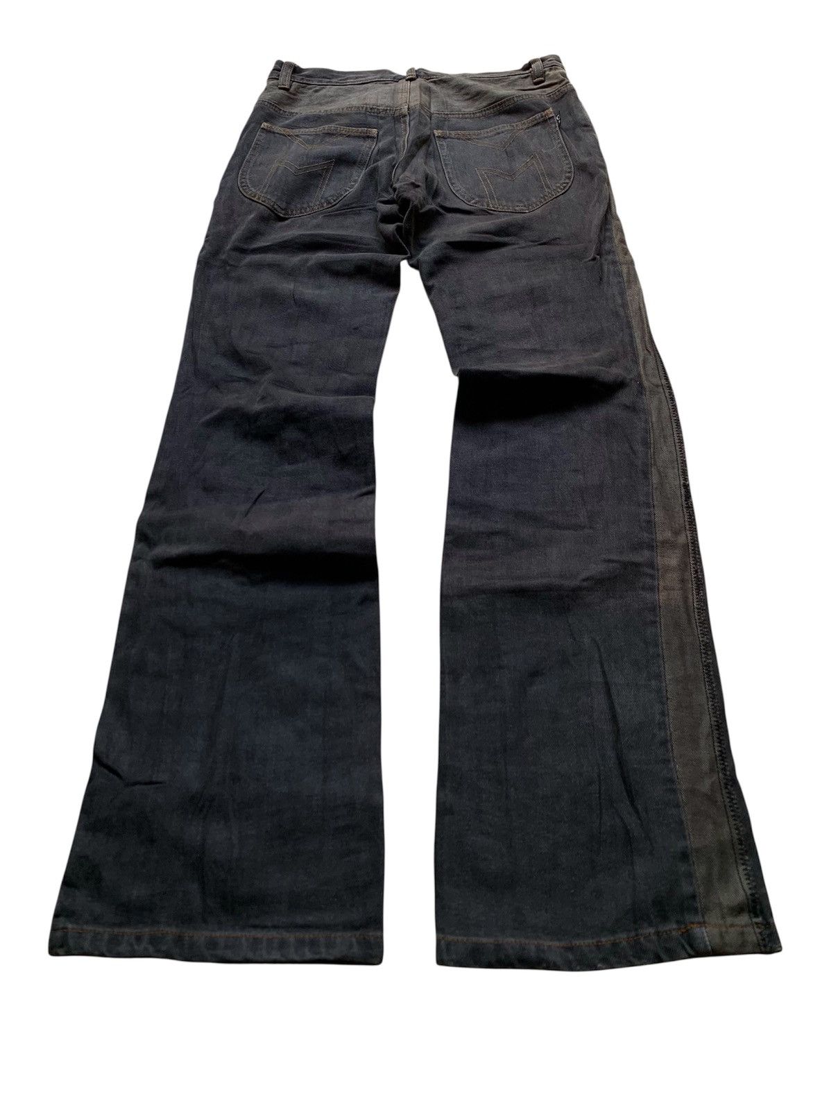 If Six Was Nine Vintage morgan de toi homme stripe stitched flare denim pant Size US 30 / EU 46 - 5 Thumbnail