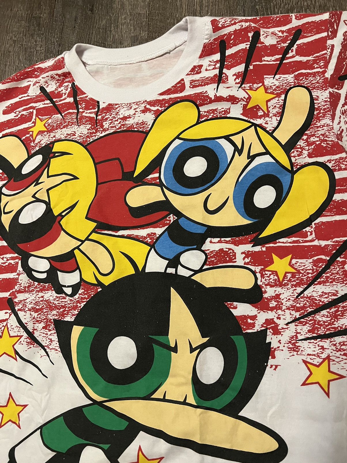 Vintage Vintage Powerpuff Girls AOP Shirt size Large | Grailed