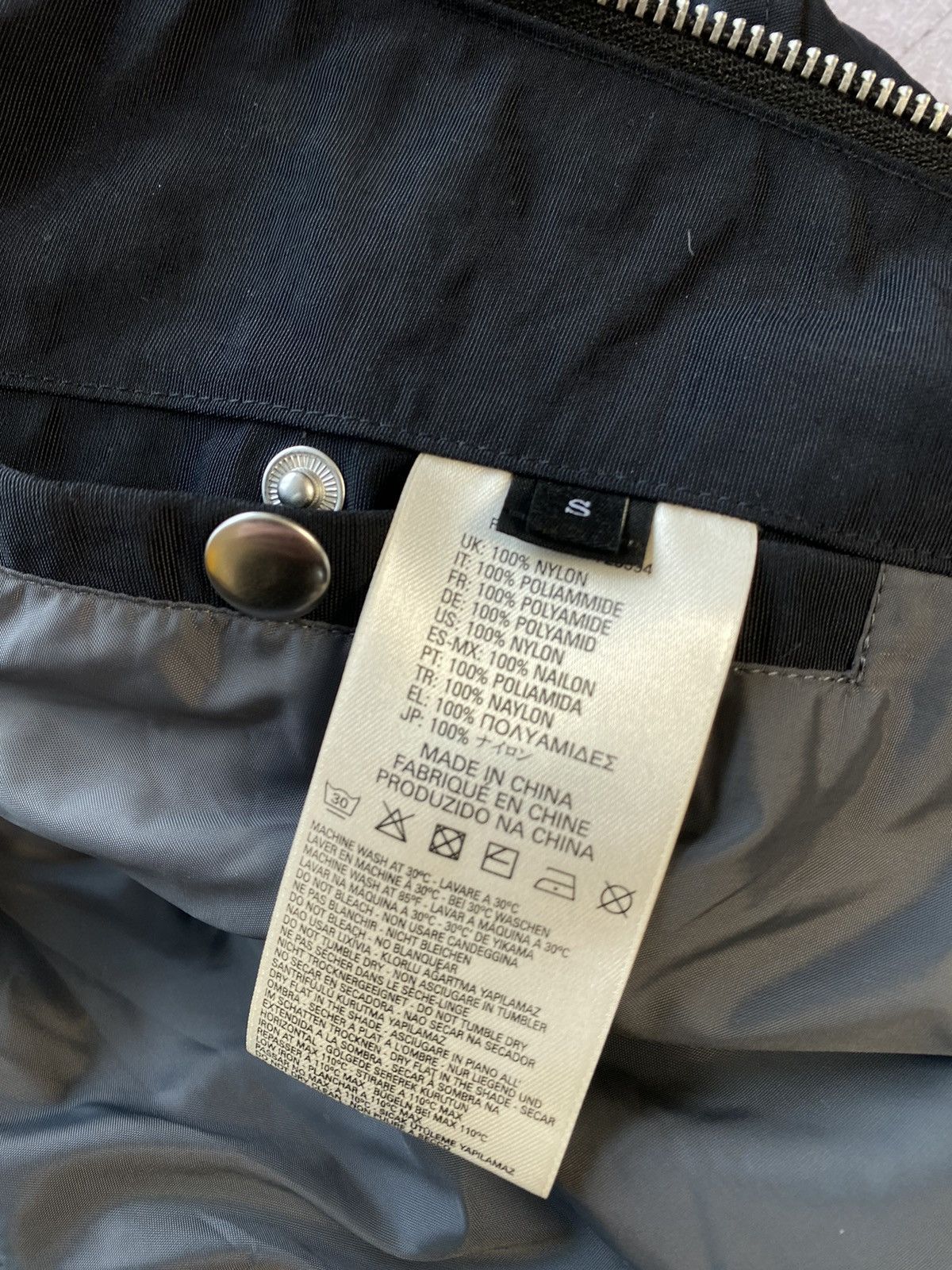 Diesel × Vintage Rare Y2K Diesel Bomber Light Black Jacket 100% Nylon Size US S / EU 44-46 / 1 - 13 Thumbnail