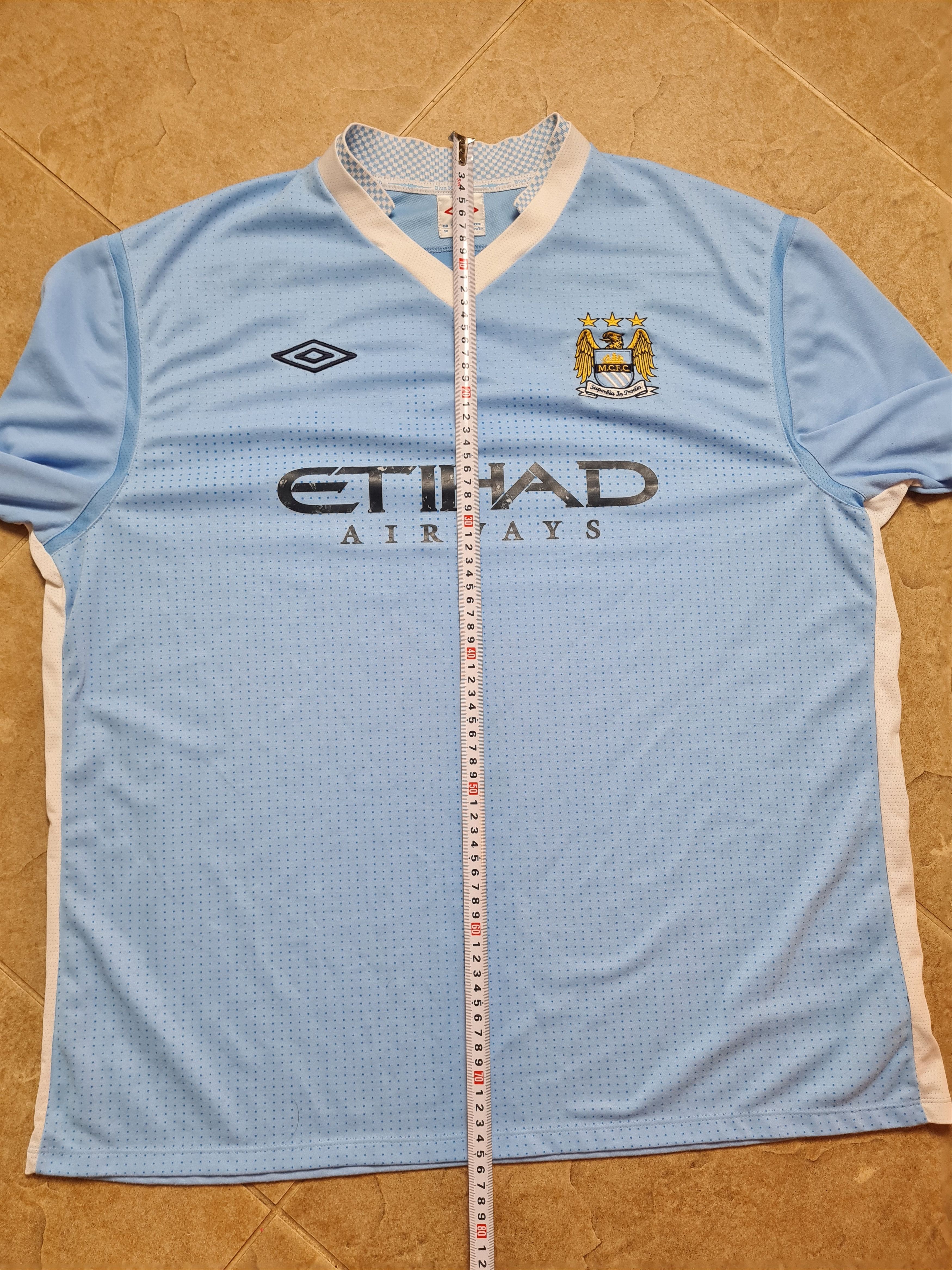 Umbro Manchester City 2011-012 Football Shirt Umbro Long Sleeve Size US XXL / EU 58 / 5 - 7 Thumbnail