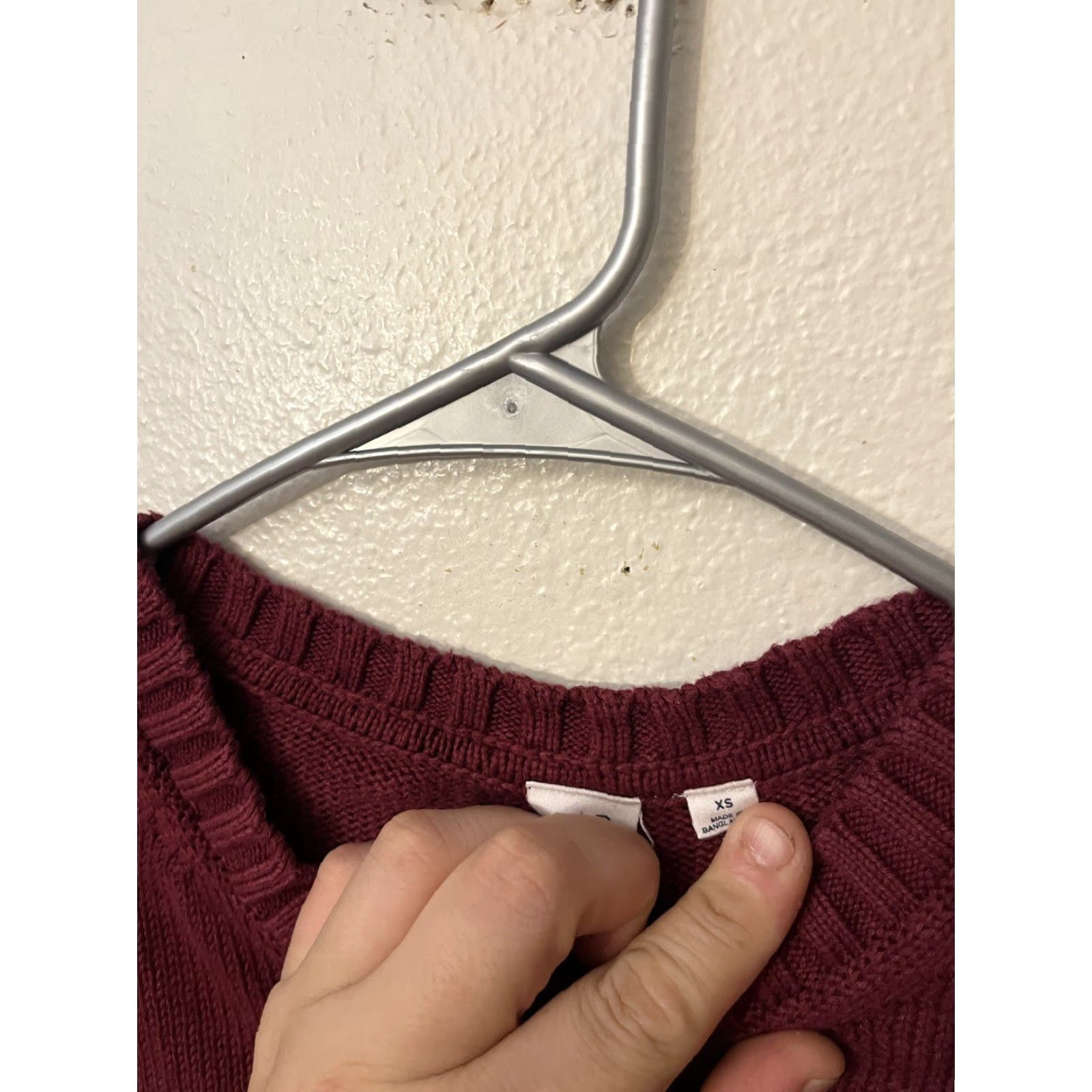 Gap Gap Sweater Women’s XS Red Knit Chunky Fisherman Ribbed Cottage Preppy Size XS / US 0-2 / IT 36-38 - 3 Thumbnail