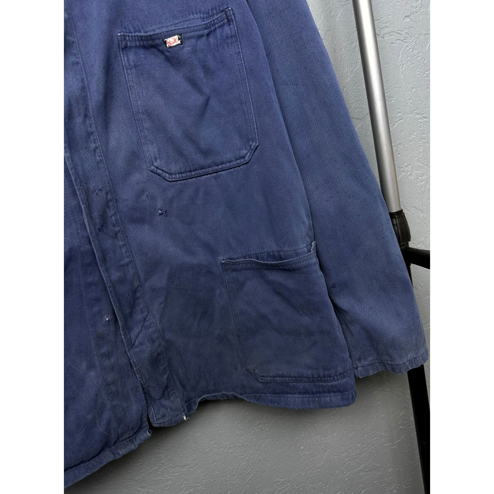 Vintage VINTAGE Le Laboureur Jacket Chore Utility 90s blue Size L Mens Weathered Distressed 90s Retro Classic Workwear Shirt/Coat Size US L / EU 52-54 / 3 - 4 Thumbnail