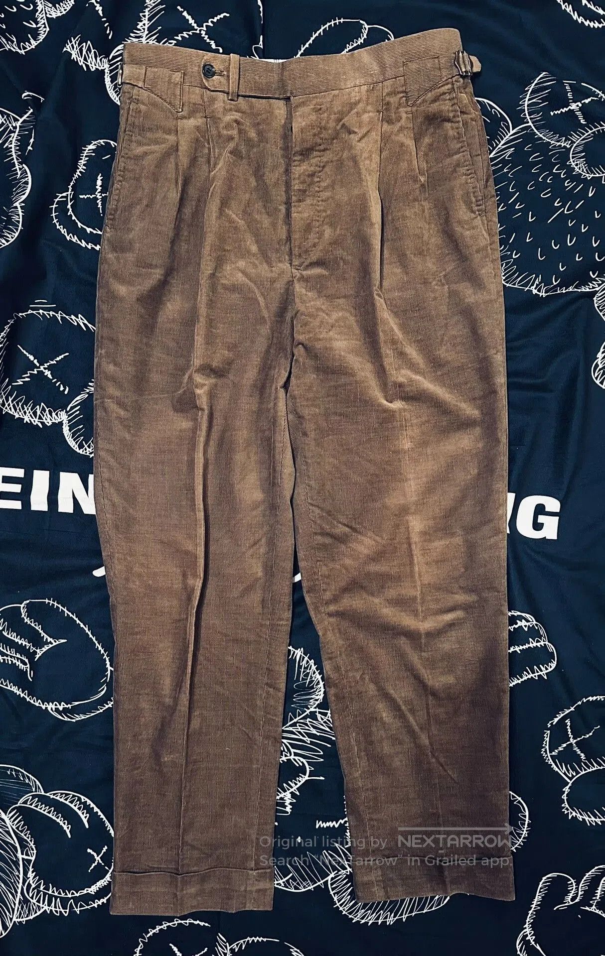 Japanese Brand Custom High-Waisted Corduroy Pants. Size US 30 / EU 46 - 2 Thumbnail