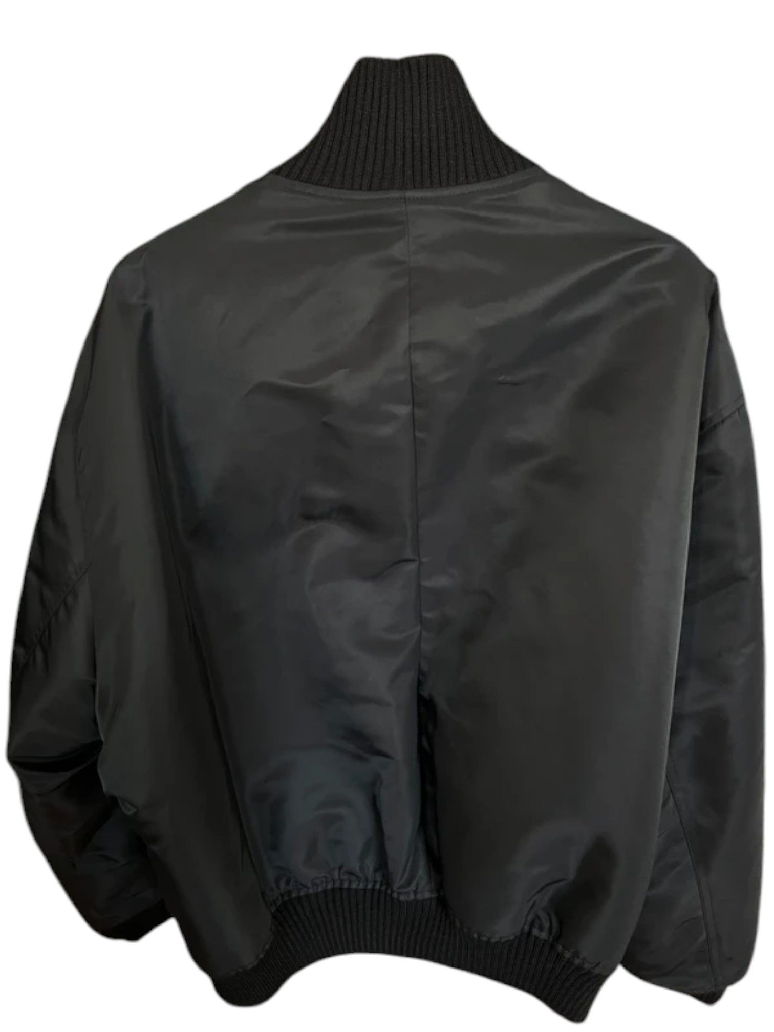 Courreges Courrèges Cocoon Extra Rib Bomber Jacket Black c.2020s Size US M / EU 48-50 / 2 - 5 Thumbnail