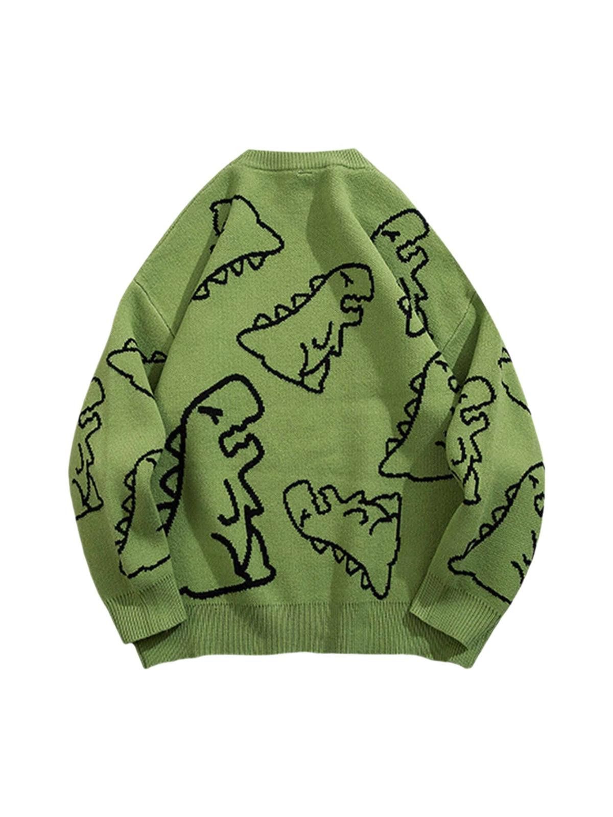 Japanese Brand Cartoon Dinosaur Printed Sweater Size US M / EU 48-50 / 2 - 3 Thumbnail