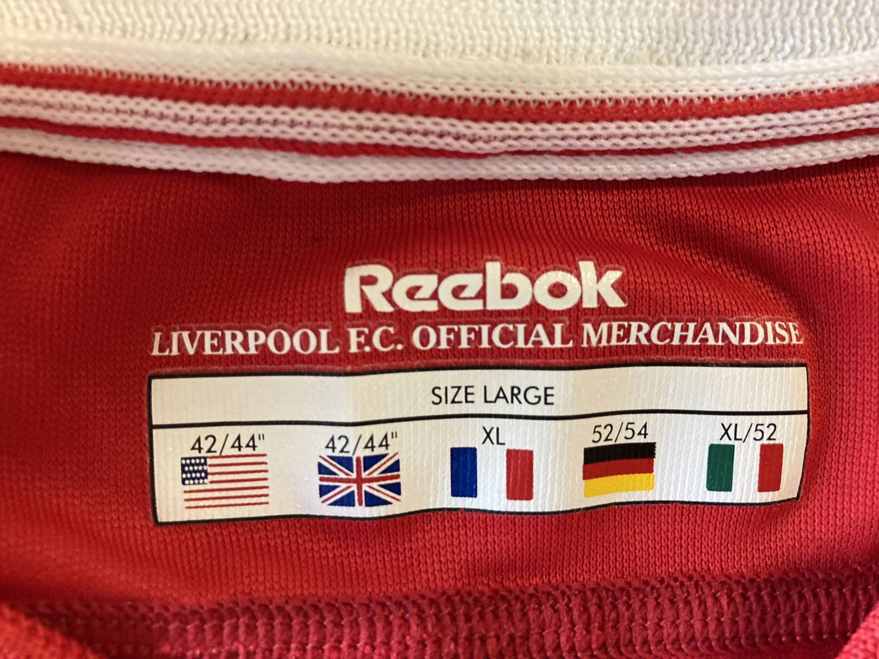 Reebok × Vintage Liverpool Football Jersey Maillot Home Vintage Shirt Reebok Size US XL / EU 56 / 4 - 4 Thumbnail