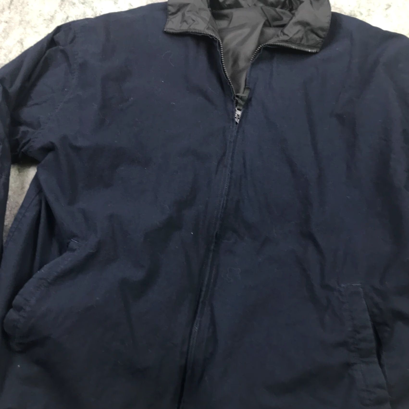 Vintage Outright Mens Jacket XL Blue Black Full Zip Reversable Oversized Casual Wear Size US XL / EU 56 / 4 - 2 Thumbnail