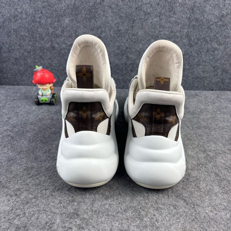 Louis Vuitton Louis Vuitton Thick-Soled High-Top Sneakers - Size US 5.5 / EU 38 - 3 Thumbnail