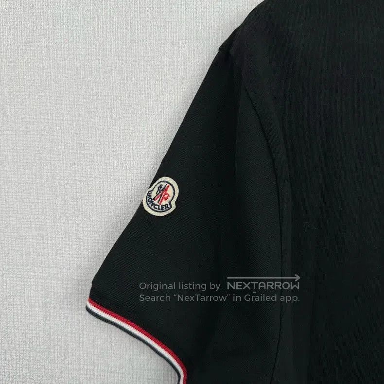 Moncler Moncler Black Short Sleeve T. Size US L / EU 52-54 / 3 - 3 Thumbnail