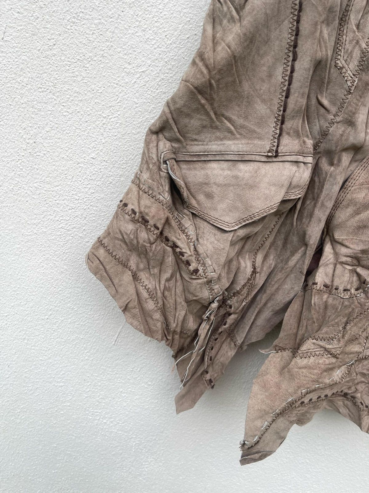 If Six Was Nine × Japanese Brand × Le Grande Bleu (L.G.B.) GOA Deconstructed Suede Leather Jacket Size US M / EU 48-50 / 2 - 6 Thumbnail
