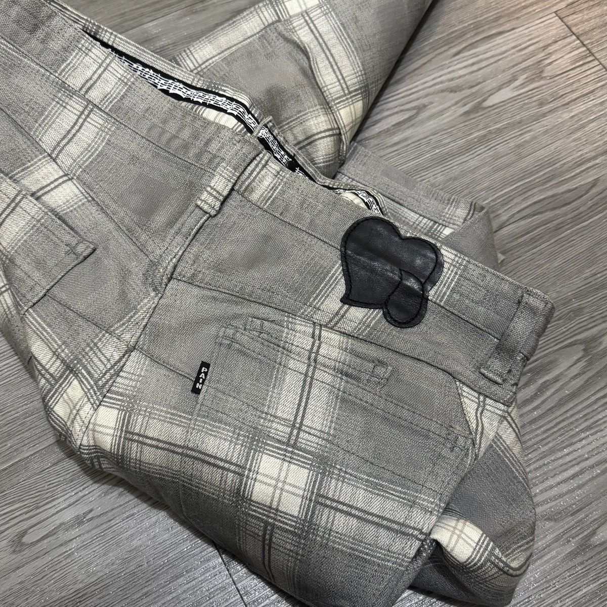 Number (N)ine AW07 Number (N)ine Pain Checker Pants Size US 34 / EU 50 - 8 Thumbnail