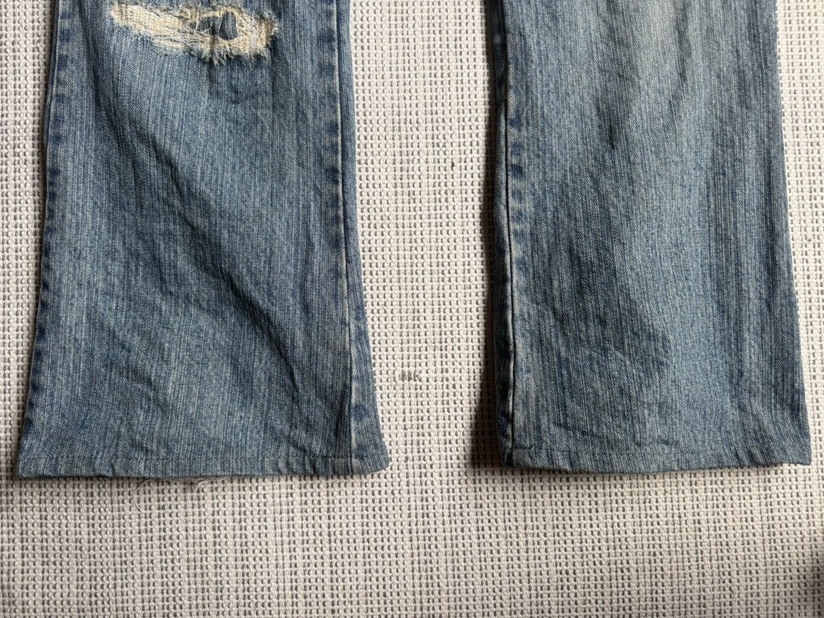 Japanese Brand EDGE RUPERT distressed y2k/punk flare jeans Size US 34 / EU 50 - 8 Thumbnail