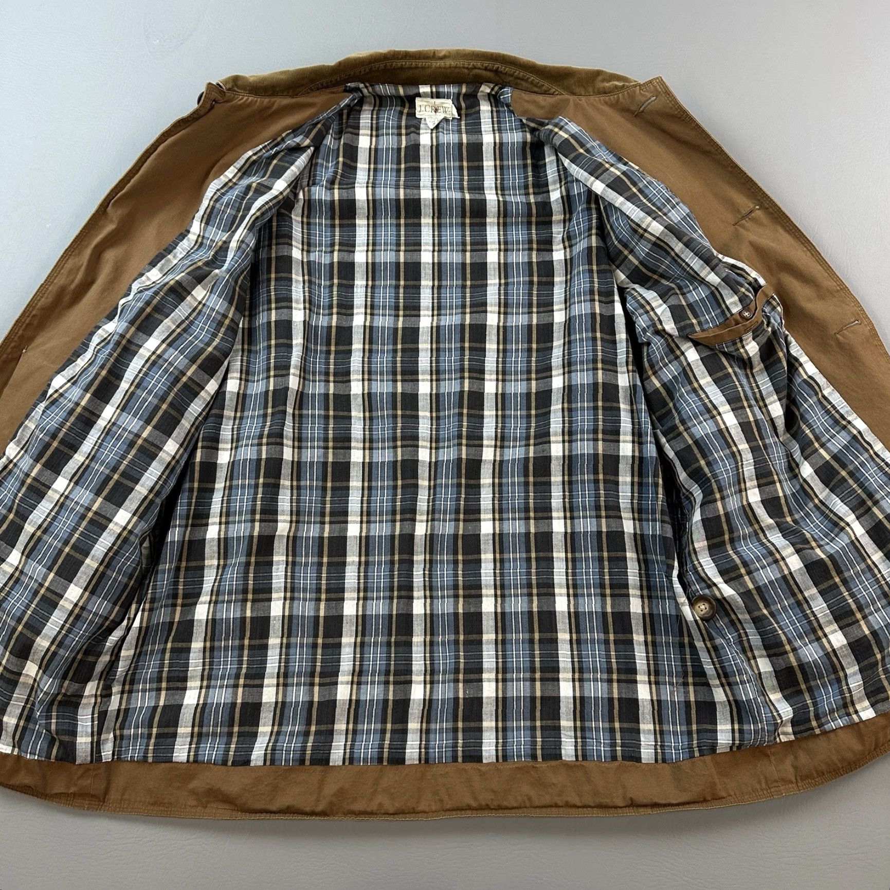 J.Crew VINTAGE J.CREW OARSMAN CHORE JACKET Mens L Flannel Lined Utility Barn 90s Size US L / EU 52-54 / 3 - 5 Thumbnail