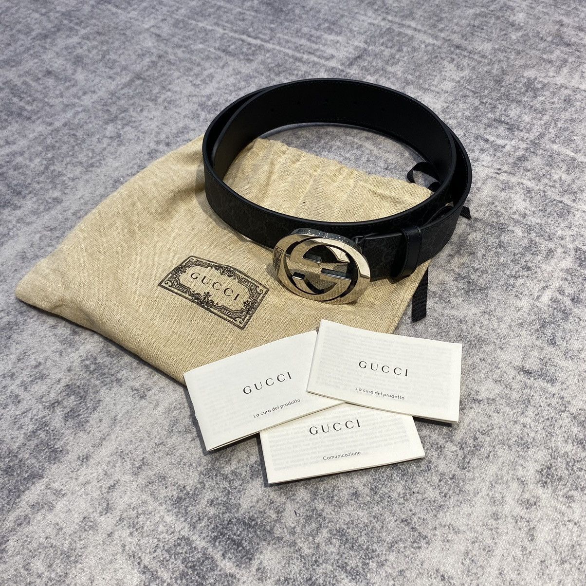 Gucci GUCCI GG Supreme Belt With G Buckle Size ONE SIZE - 4 Thumbnail