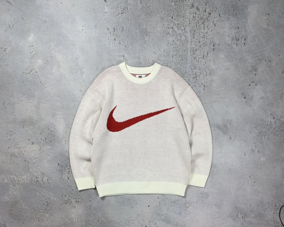 image of Nike x Supreme Y2K Avantgarde Streetwear Sweater in White, Men's (Size XL)
