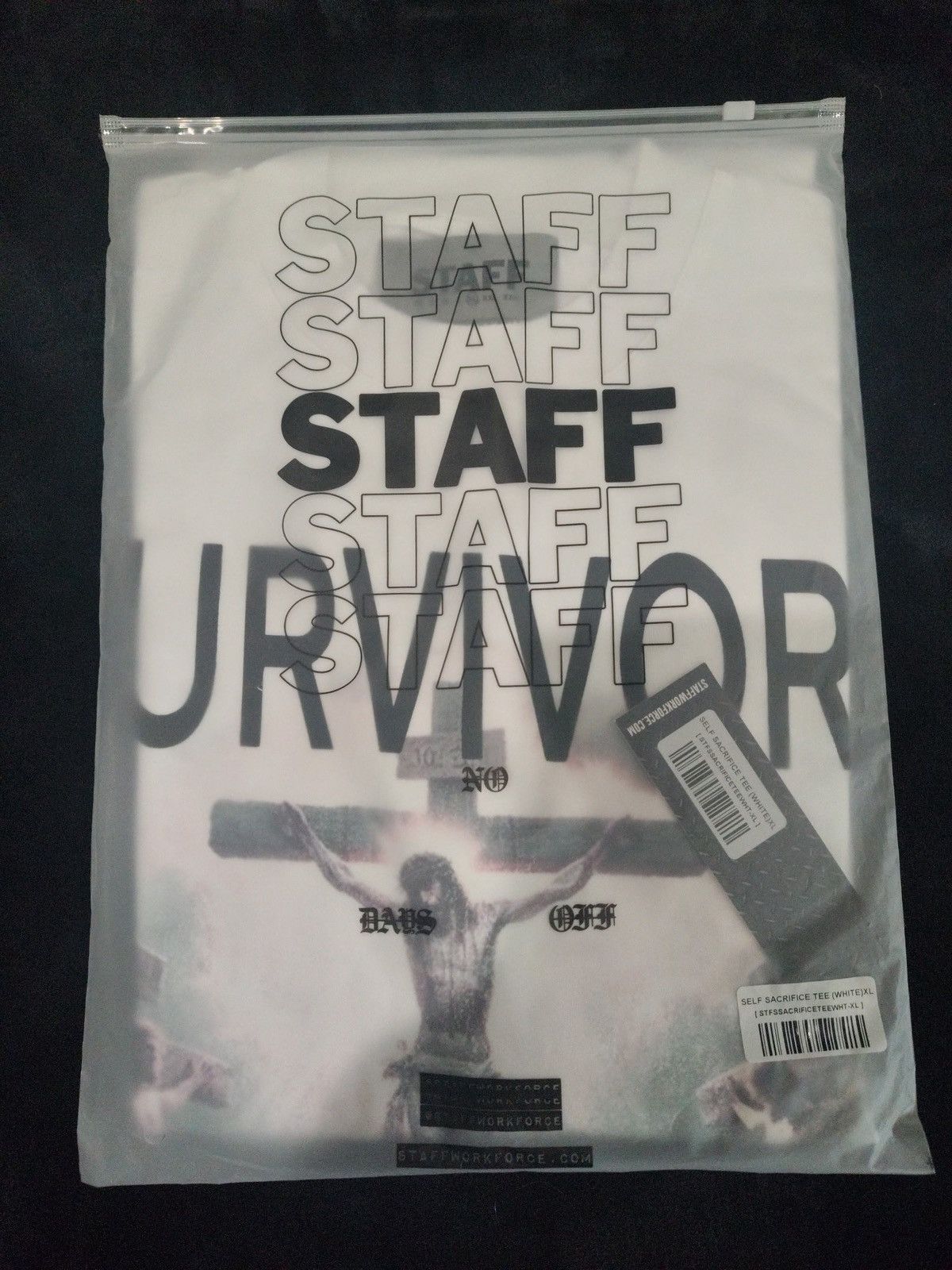 STAFF WORKFORCE G59 STAFF WORKFORCE Self Sacrifice Tee (White) Size US XL / EU 56 / 4 - 1 Thumbnail