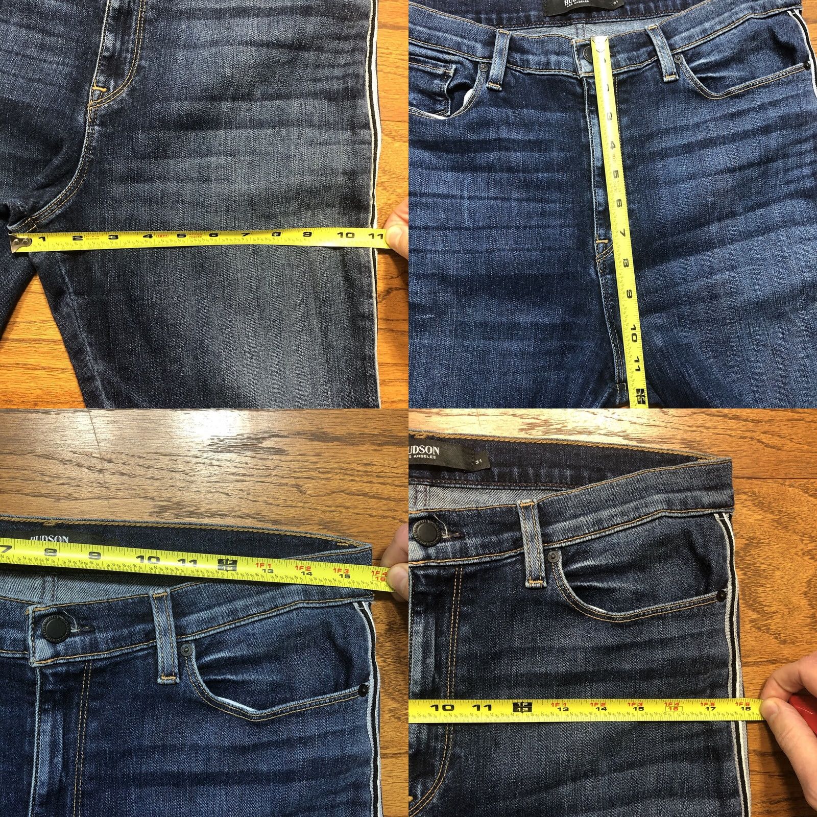 Hudson Hudson Jeans Womens Barbara Super Skinny Denim Stretch Blue 31 X 27 Inseam City Preppy Size 24" / US 00 / IT 34 - 9 Thumbnail