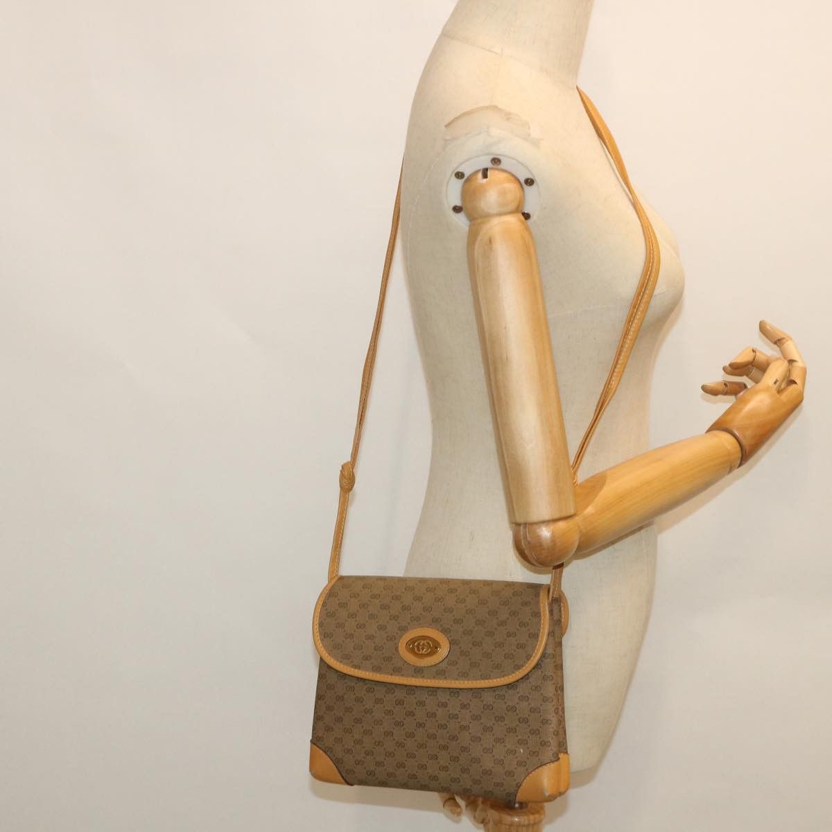 Gucci GUCCI Micro GG Canvas Shoulder Bag Pvc Leather Beige 007 92 Size ONE SIZE - 22 Thumbnail