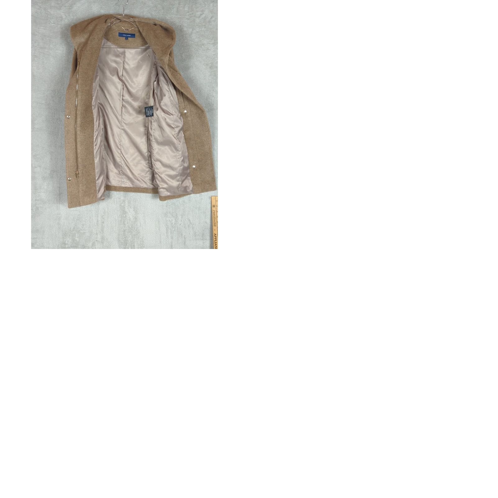 Cole Haan Cole Haan coat Women's Italian Alpaca-Wool blend with Hood Maple Sugar Size 2 Size XS / US 0-2 / IT 36-38 - 9 Thumbnail