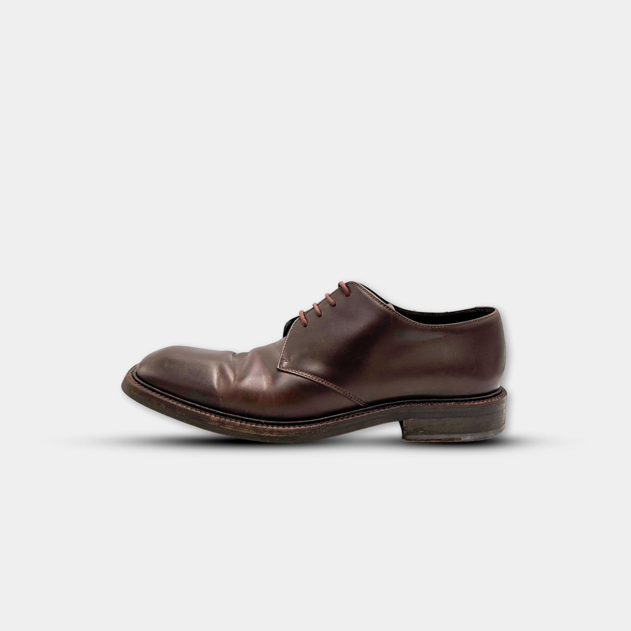 Prada Prada Vintage Square-Toe Leather Derby Shoes Size US 10.5 / EU 43-44 - 3 Thumbnail