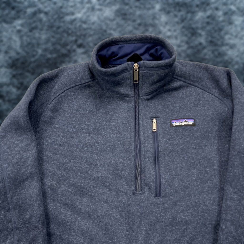 Patagonia Patagonia Better Sweater Mens M Blue 1/4 Zip Fleece Pullover Hiking Shirt Size US M / EU 48-50 / 2 - 1 Thumbnail