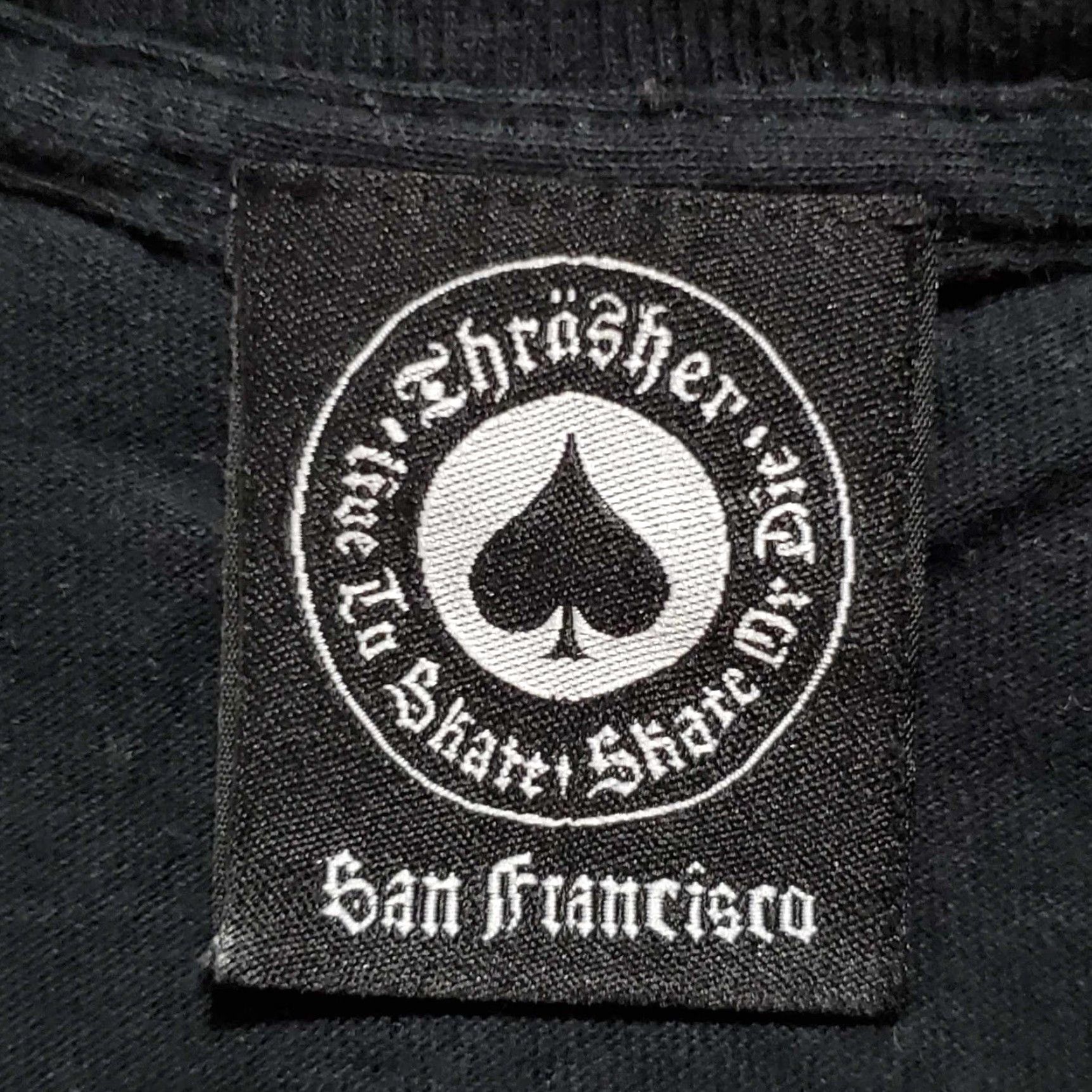 Thrasher VINTAGE Thrasher Skateboards T Shirt Black Grunge 90s Distressed Medium M Mens Size US M / EU 48-50 / 2 - 2 Thumbnail