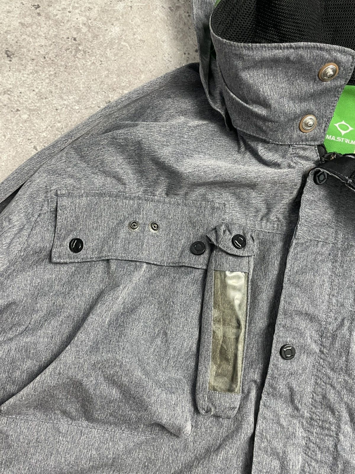 MA.STRUM × Massimo Osti RARE! Ma.Strum Torch Jacket Hooded Gray Shimmer Size US XL / EU 56 / 4 - 4 Thumbnail
