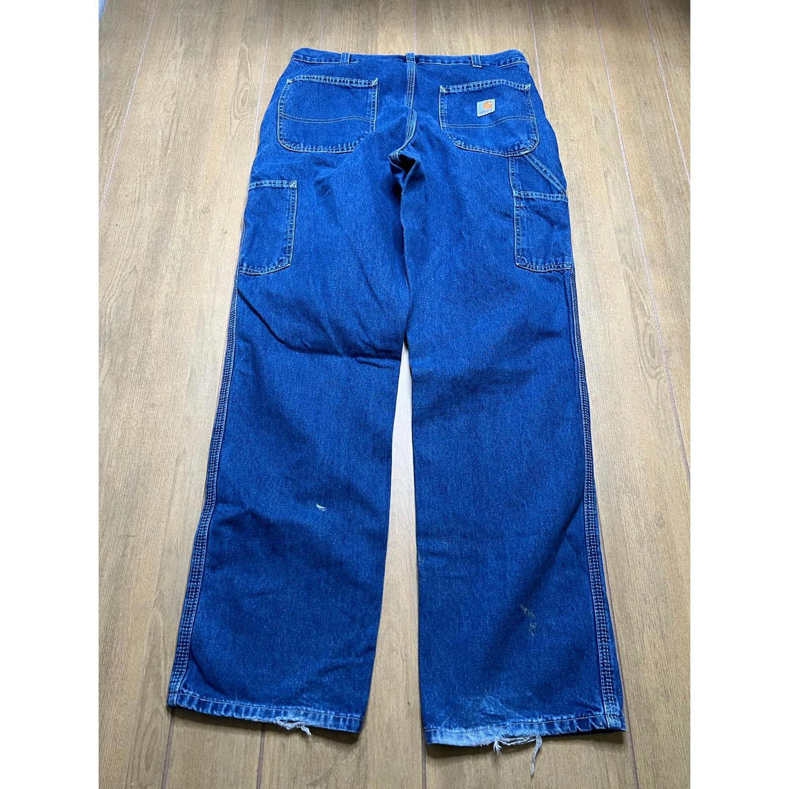 Carhartt Vintage Carhartt Jeans Mens 34x32.5 Carpenter Dungaree Y2K Size US 34 / EU 50 - 2 Thumbnail