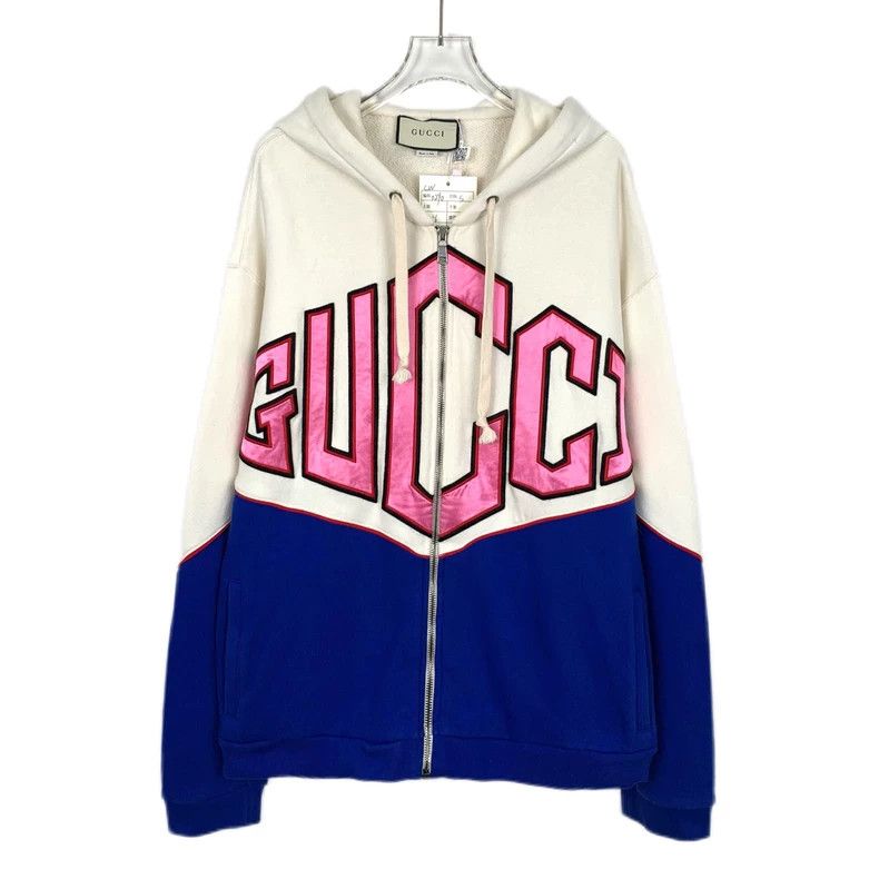 Gucci Gucci Color Block Logo Hoodie Jacket-dmc Size US S / EU 44-46 / 1 - 1 Thumbnail