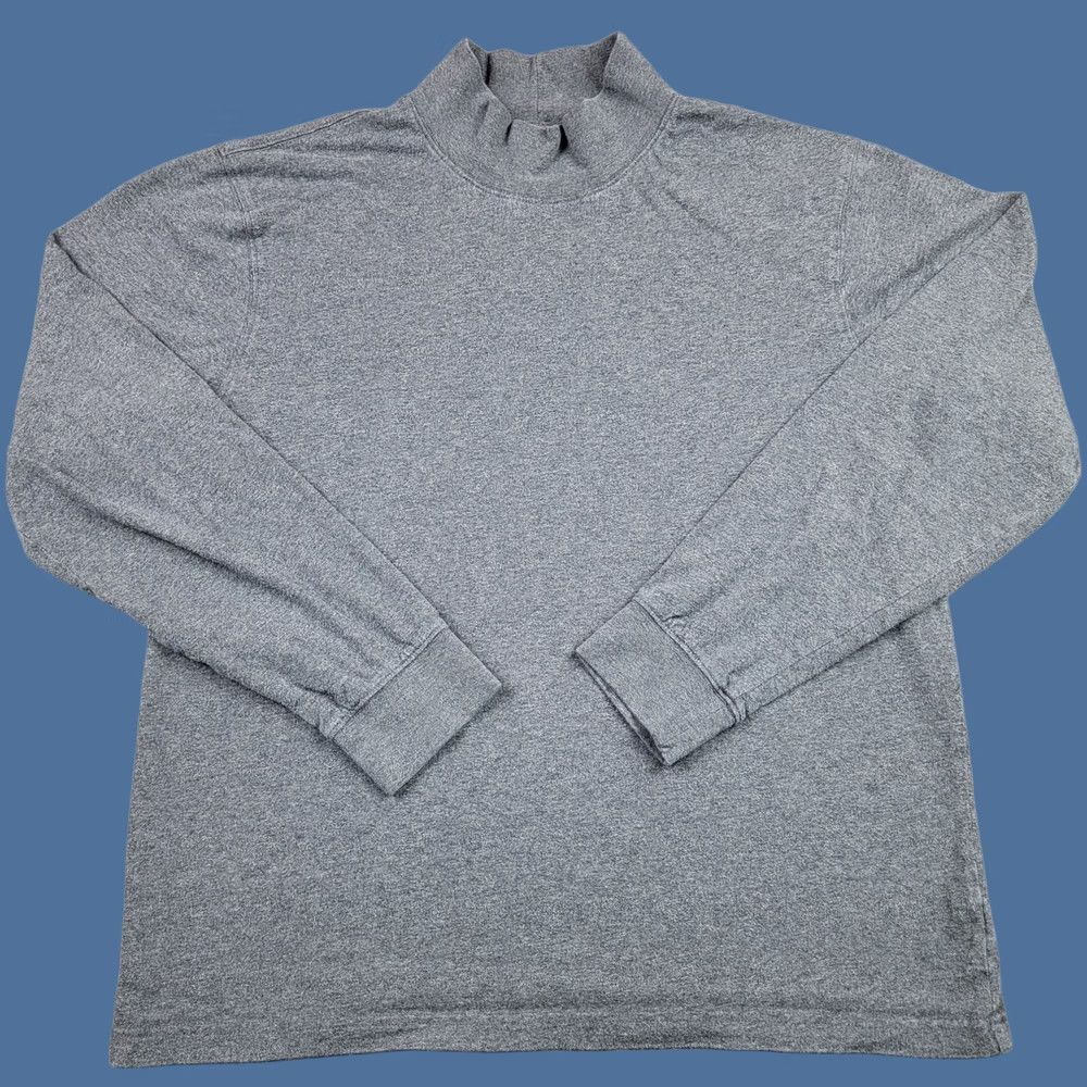 Vintage VINTAGE LL Bean Turtleneck Shirt Mens MT Tall Gray Long Sleeve Traditional Fit Size US M / EU 48-50 / 2 - 1 Thumbnail