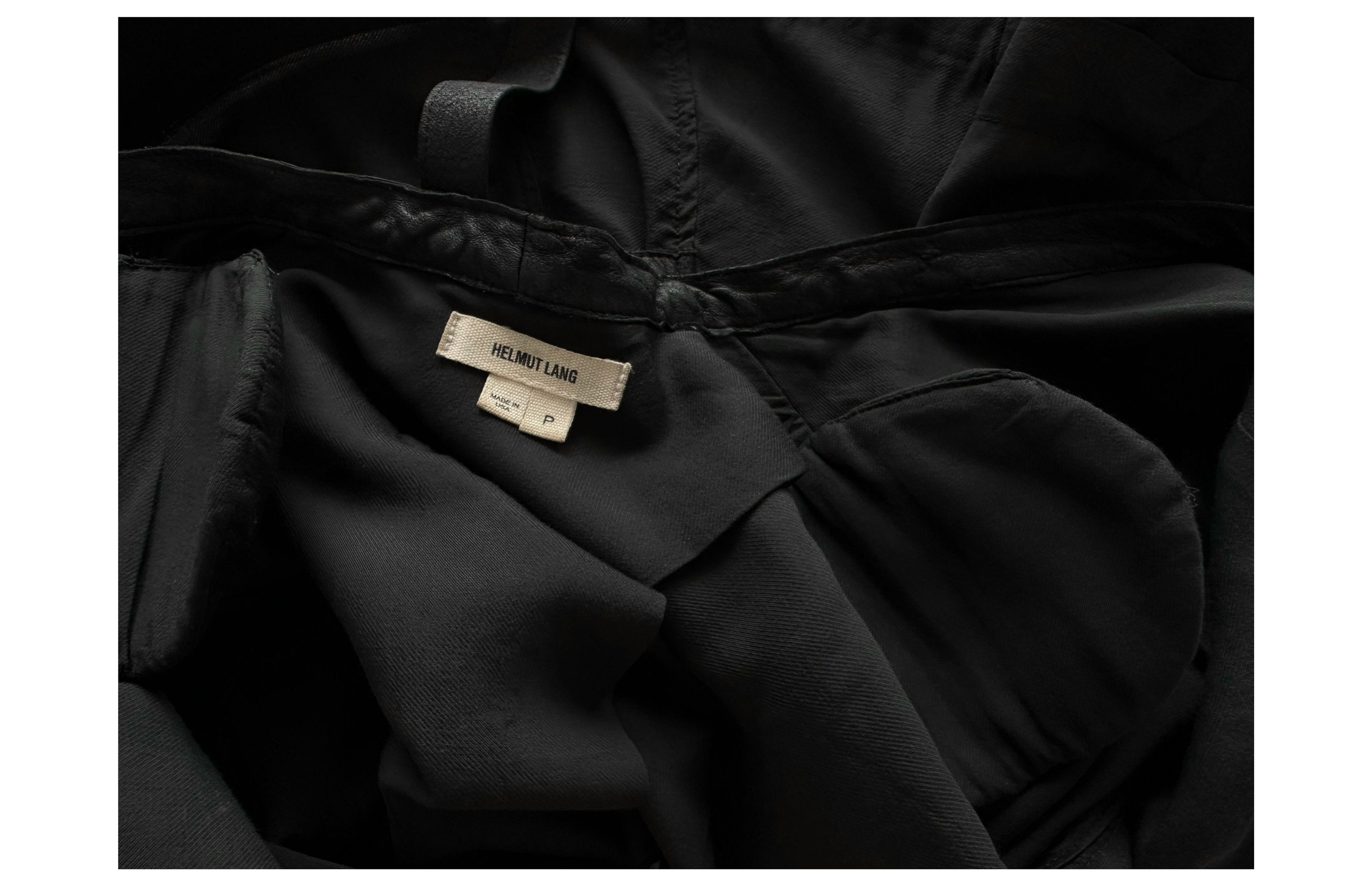 Helmut Lang Leather Trim Overlap Front Multi-Strapped Jacket | XS-S Size XS / US 0-2 / IT 36-38 - 3 Thumbnail