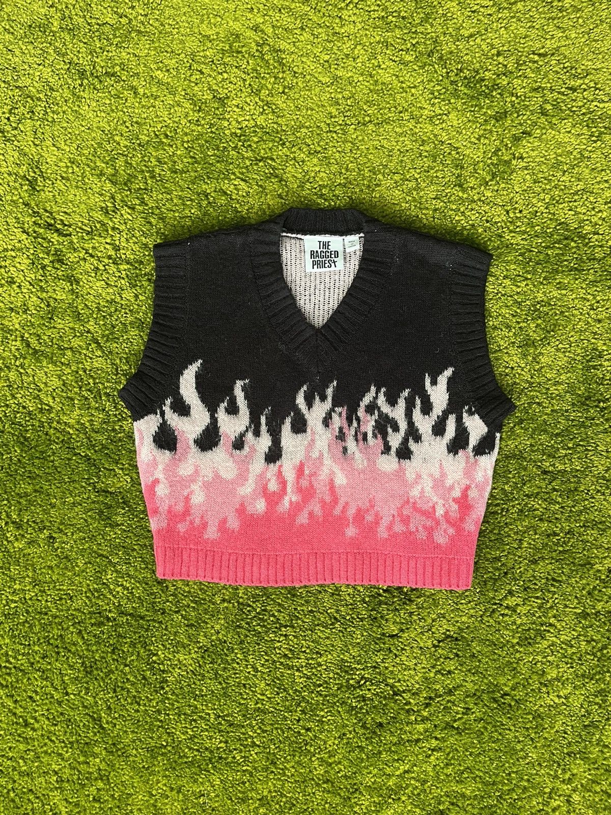 The Ragged Priest 🔥 The Ragged Priest fire flame pattern vest Size S / US 4 / IT 40 - 1 Thumbnail
