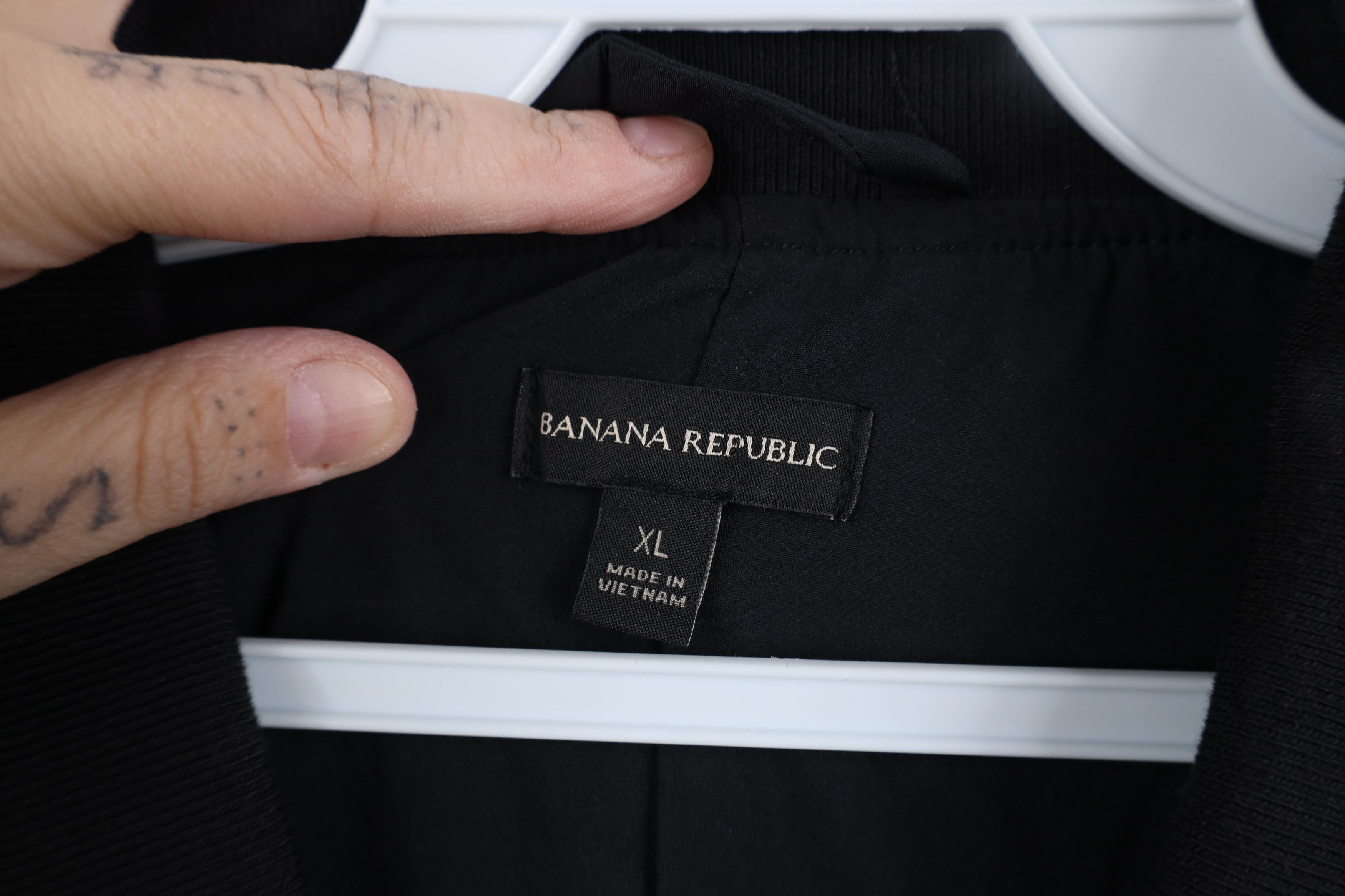 Banana Republic Banana Republic Touch Tech Full Zip Bomber Jacket Coat Black Size US XL / EU 56 / 4 - 9 Thumbnail