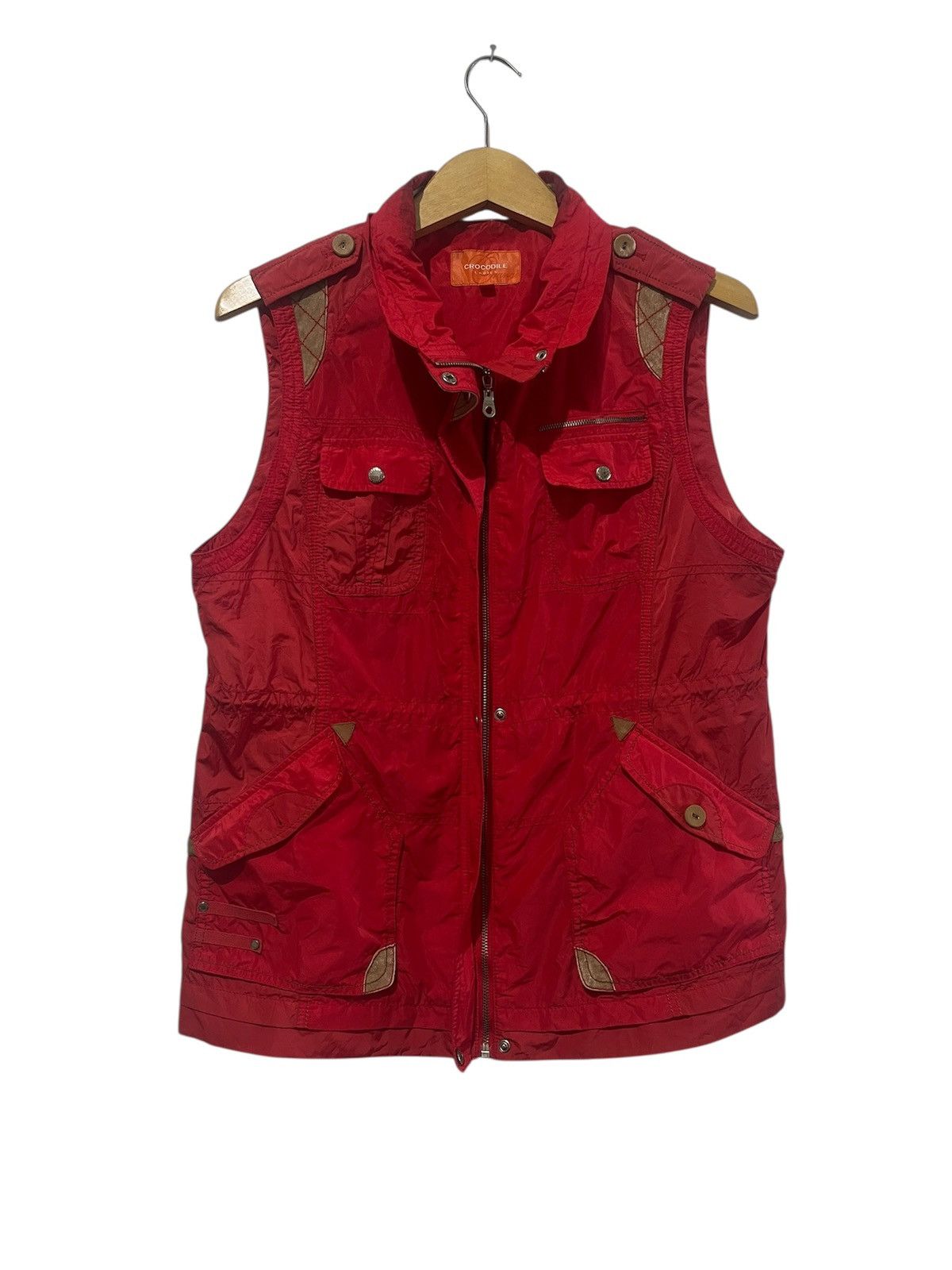 Japanese Brand Vintage Crocodile red utility vest 🔥 Size US L / EU 52-54 / 3 - 1 Thumbnail