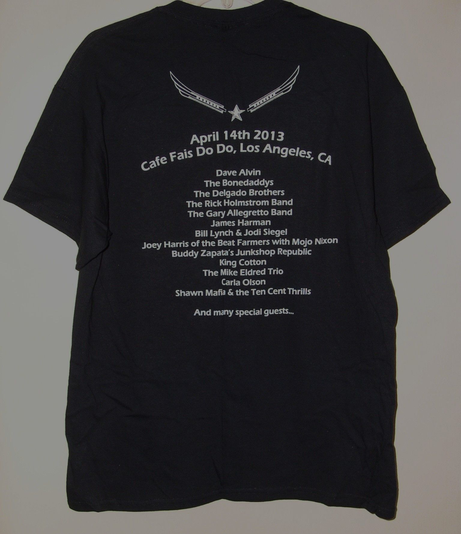 Gildan John Juke Logan Concert Shirt 2013 Benefit Dave Alvin Size US L / EU 52-54 / 3 - 2 Thumbnail