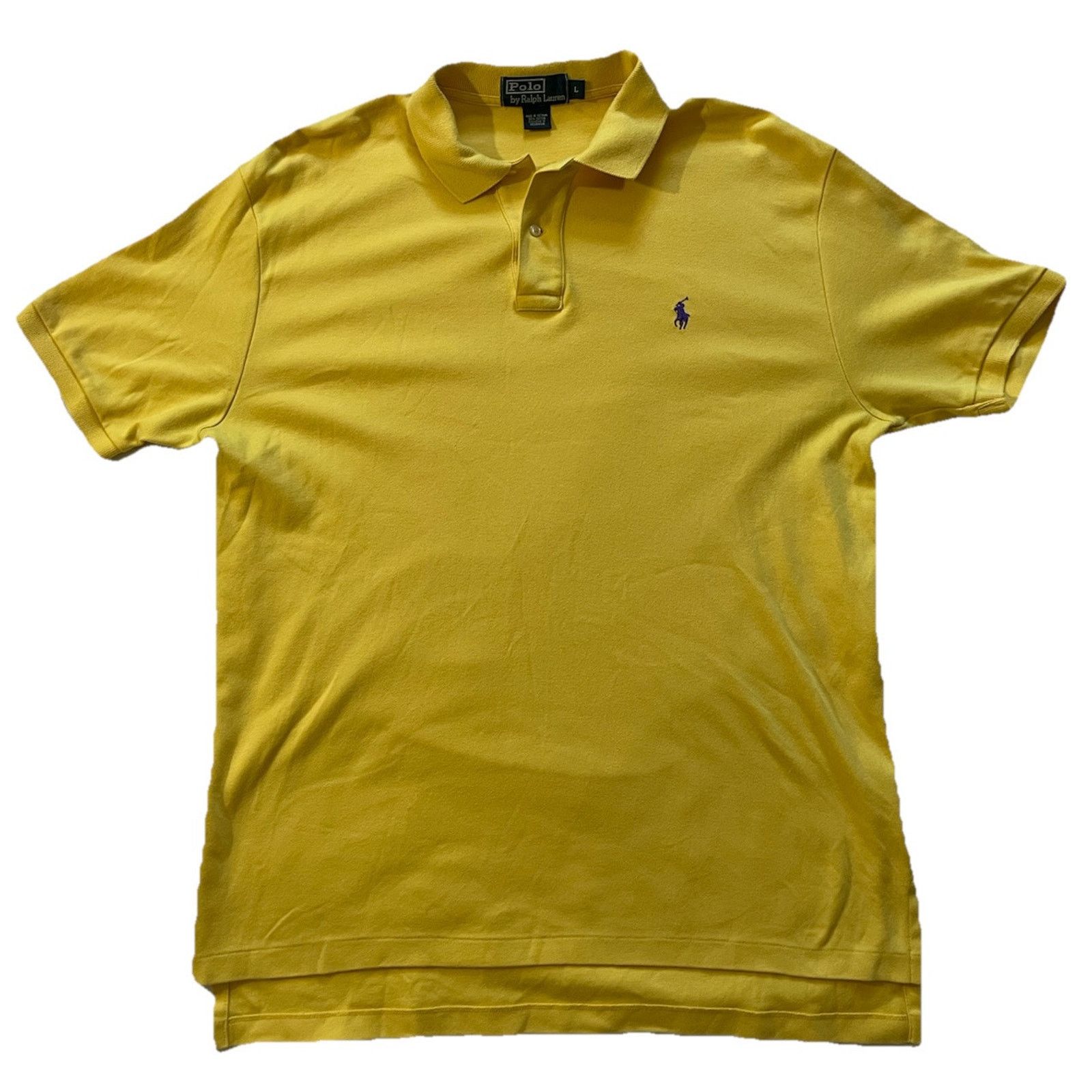 Ralph Lauren VTG POLO RALPH LAUREN Size Large Made USA Mens Polo Cotton Size US L / EU 52-54 / 3 - 1 Thumbnail