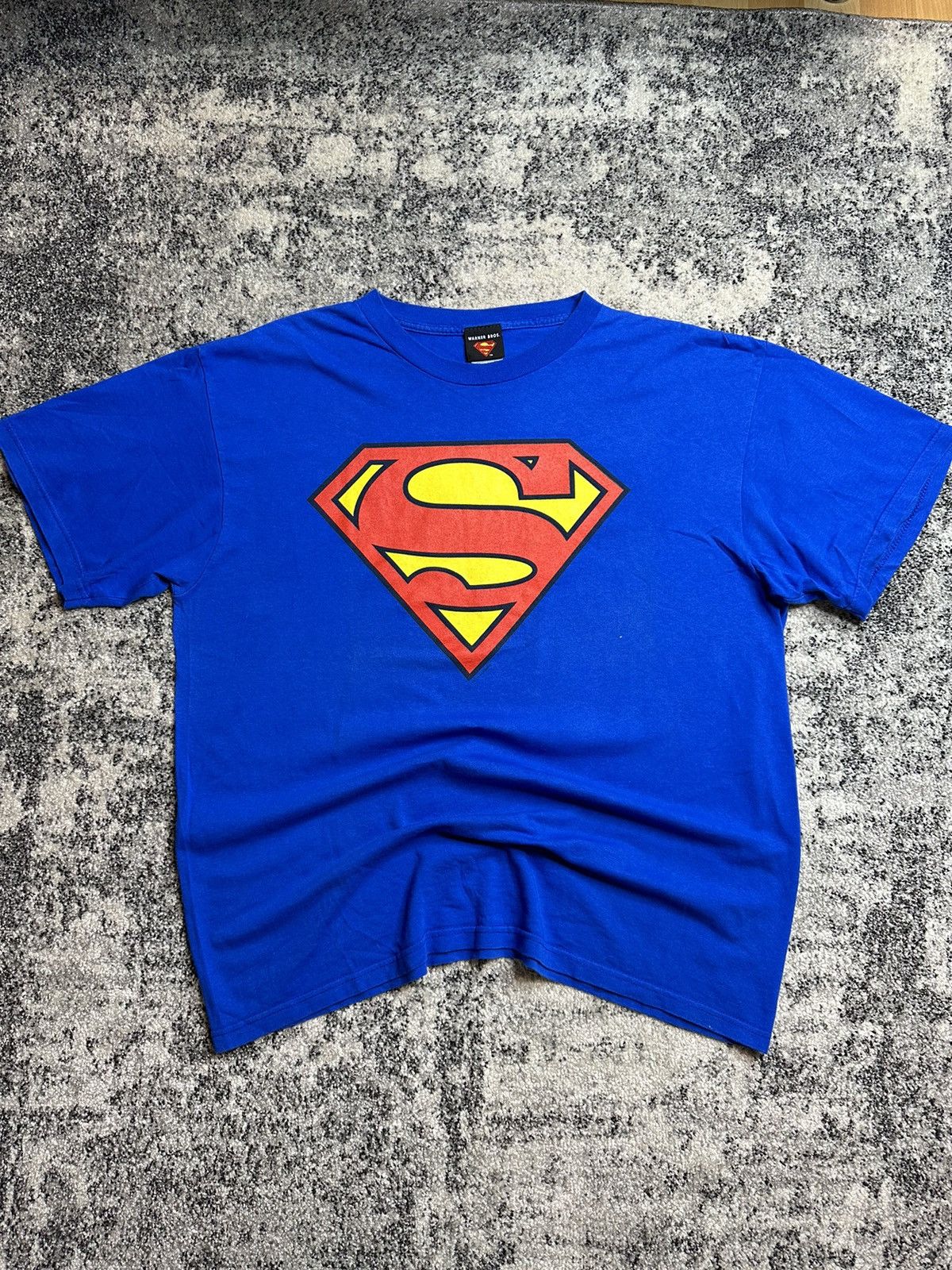 DC Comics × Vintage × Warner Bros Super Men Dc Comics Warner Bros Vintage 2001 Movie Tees Size US XL / EU 56 / 4 - 1 Thumbnail