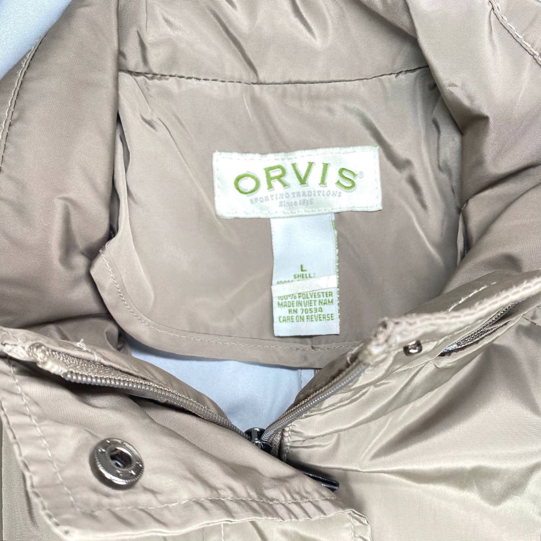 Orvis Orvis Rain Jacket Women’s L Stone Pockets Packable Hood Drawstring Jacket Size L / US 10 / IT 46 - 5 Thumbnail