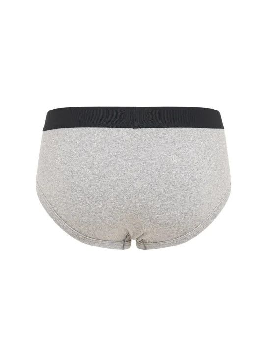 Tom Ford o1lsvrm0525 Size: M/Logo Stretch Cotton Briefs in Gery Size ONE SIZE - 2 Thumbnail