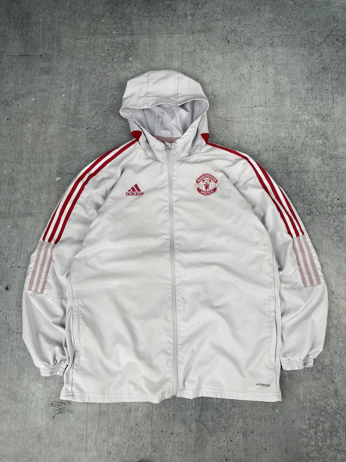 Adidas Vintage Manchester United Adidas Track Jacket Size US XL / EU 56 / 4 - 1 Thumbnail