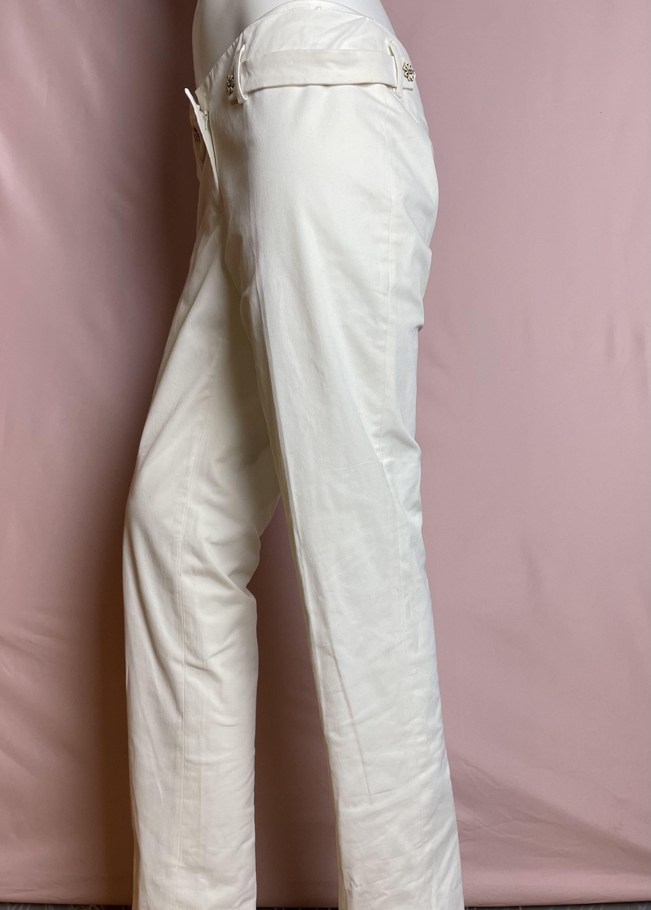 Blumarine Blumarine White Straight Pants Trousers IT 44 Size 30" / US 8 / IT 44 - 2 Thumbnail