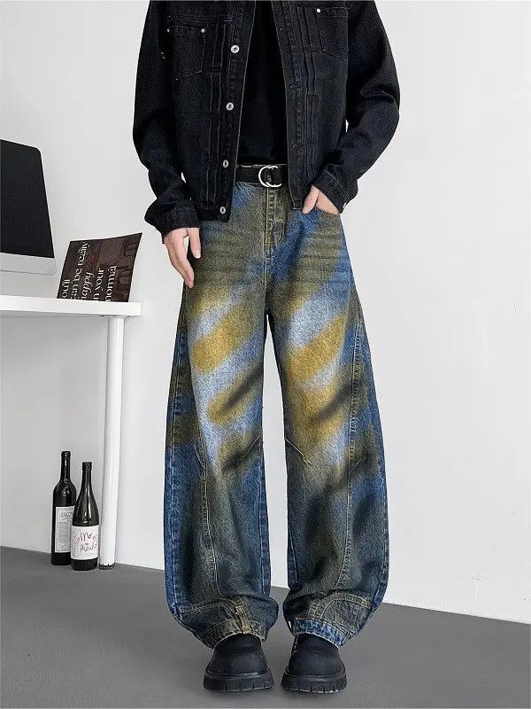 Japanese Brand Retro loose inverted wide leg jeans Size US 32 / EU 48 - 1 Thumbnail