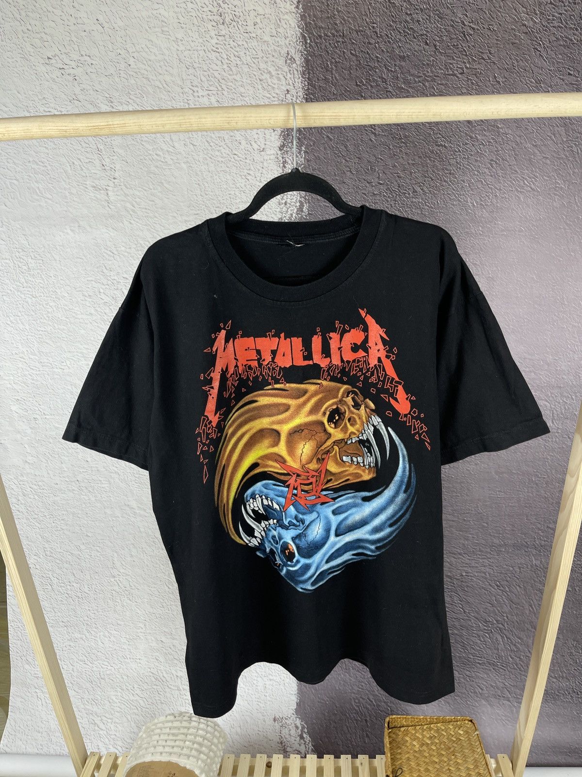 Band Tees Metallica vintage y2k double sided yin yang skulls band tee Size US XL / EU 56 / 4 - 1 Thumbnail
