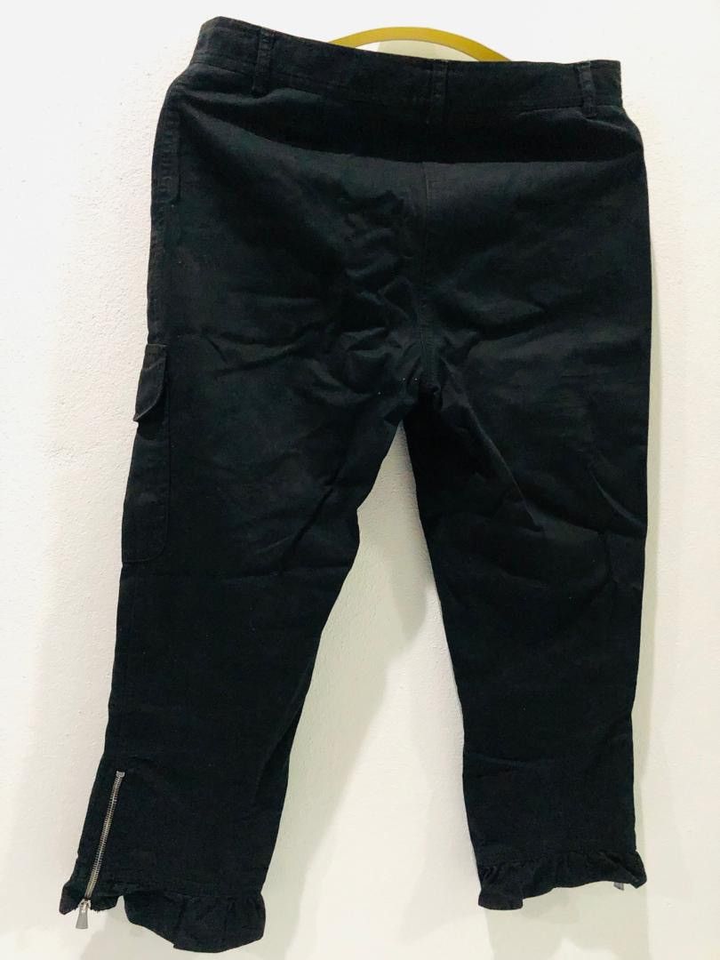 Moschino × Vintage Moschino Crop pants Zipper legs Size 32" / US 10 / IT 46 - 1 Thumbnail