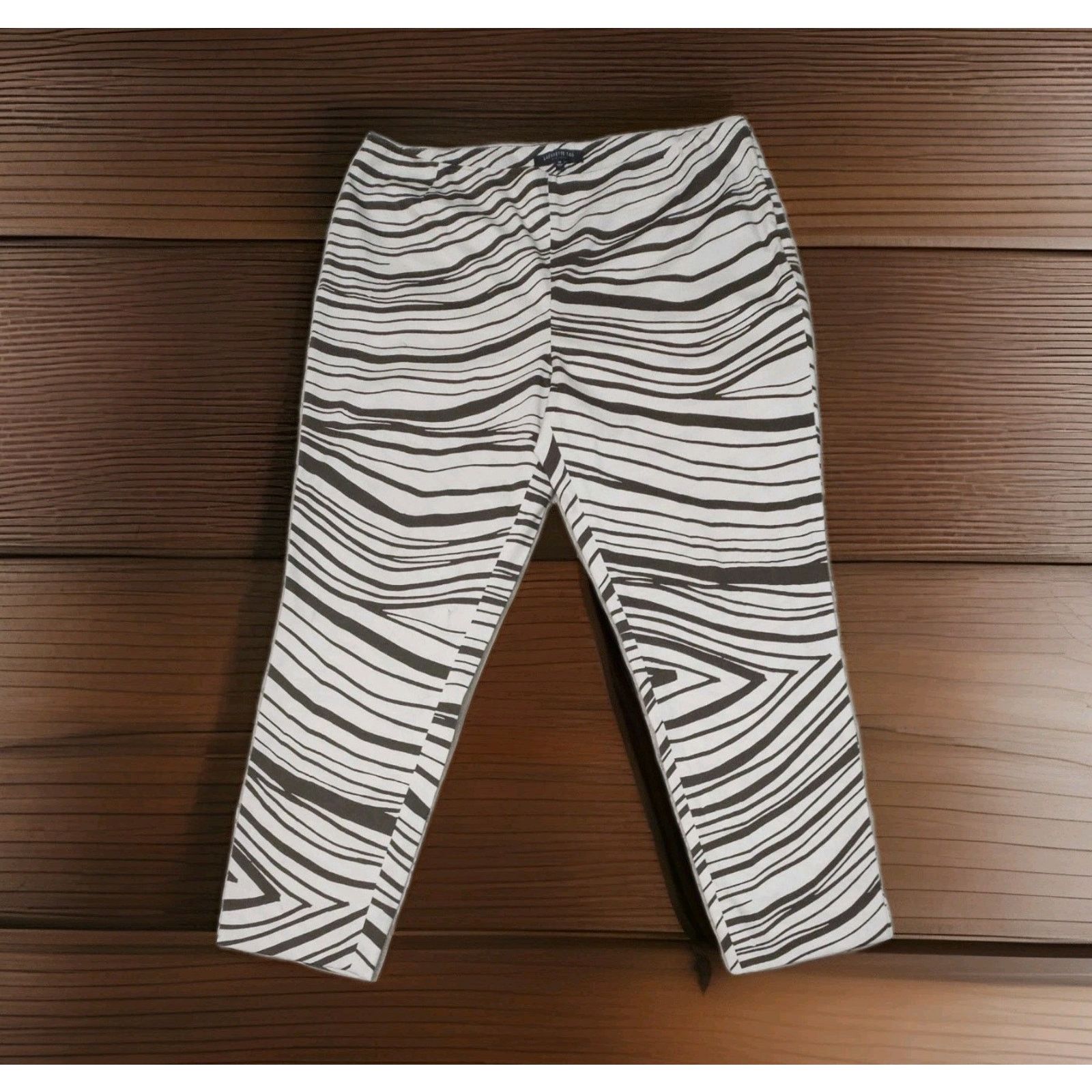 Lafayette 148 Lafayette 148 Stanton Pants Zebra minimalist classic busines Size 36" / US 14 / IT 50 - 1 Thumbnail