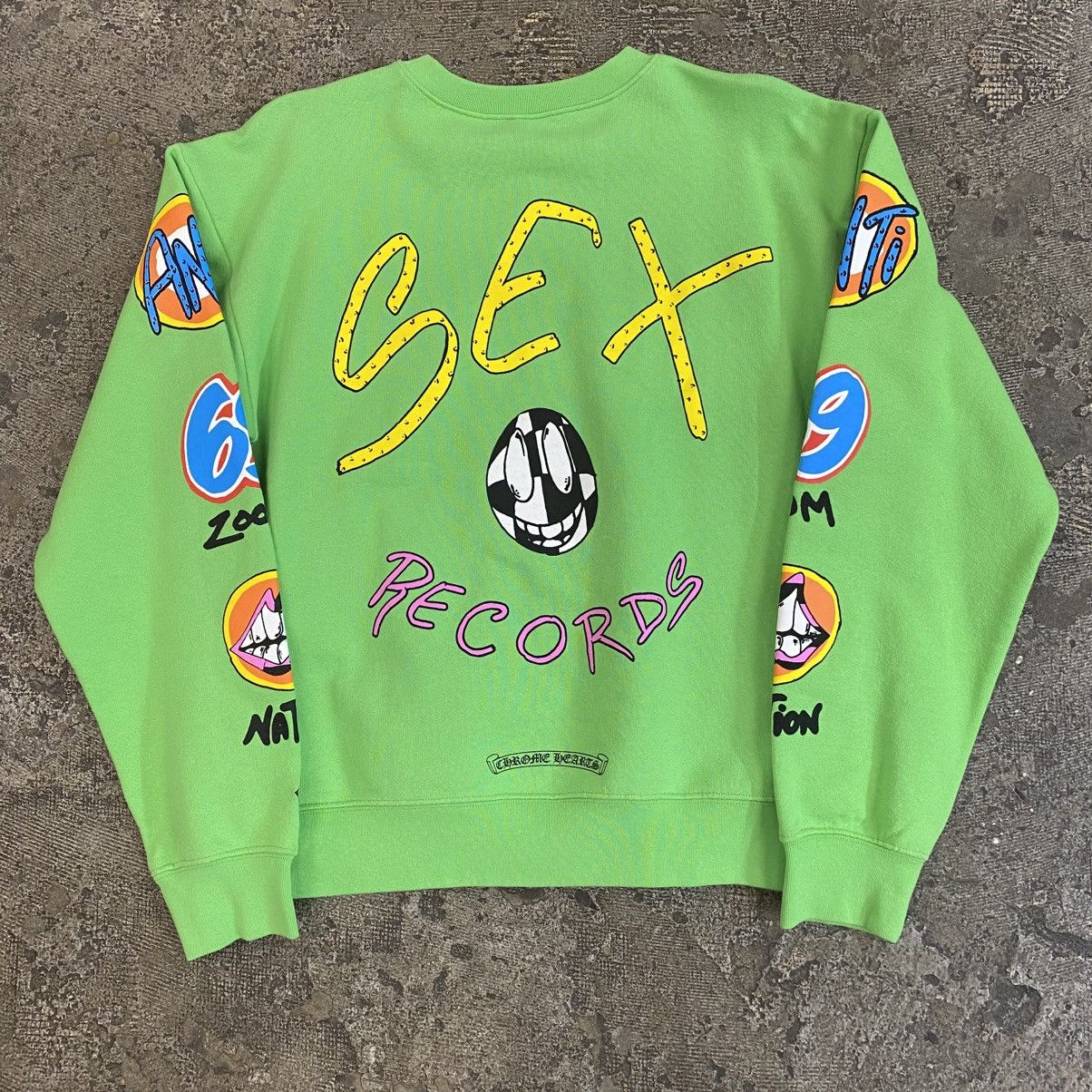 Chrome Hearts × Matty Boy Chrome Hearts Matty Boy Sex Records Crewneck Size US M / EU 48-50 / 2 - 1 Thumbnail