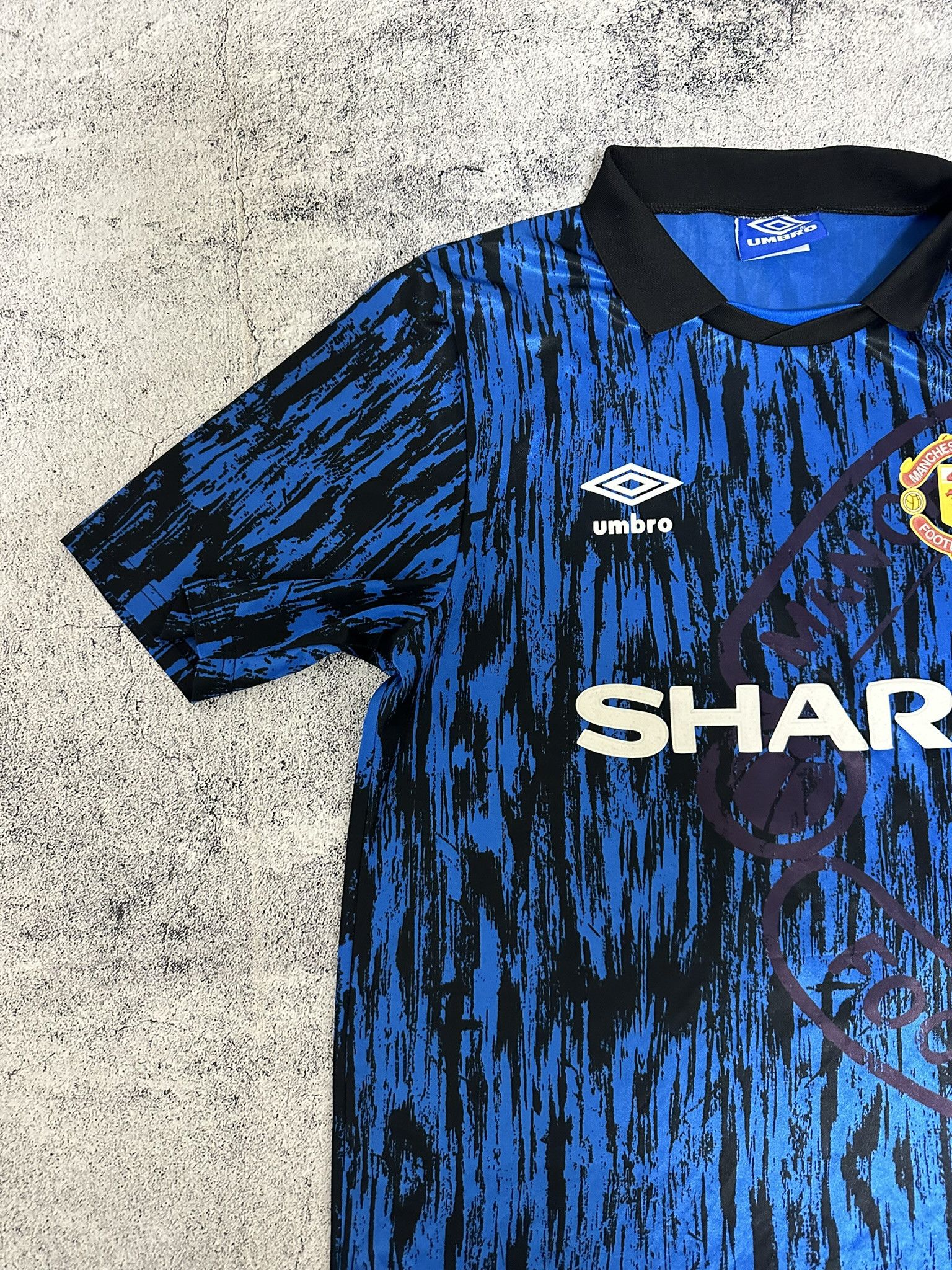 Umbro 1992/1993 Mancherster United Cantona Vintage Umbro Jersey Size US L / EU 52-54 / 3 - 4 Thumbnail
