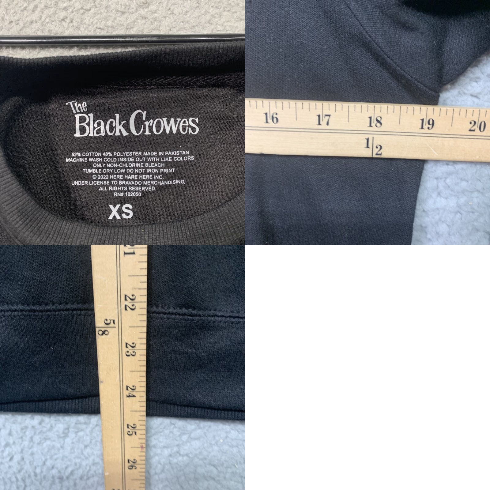 Vintage The Black Crowes Sweatshirt Women’s XS Black Purple Orange Lg Graphic NWT Size XS / US 0-2 / IT 36-38 - 8 Thumbnail
