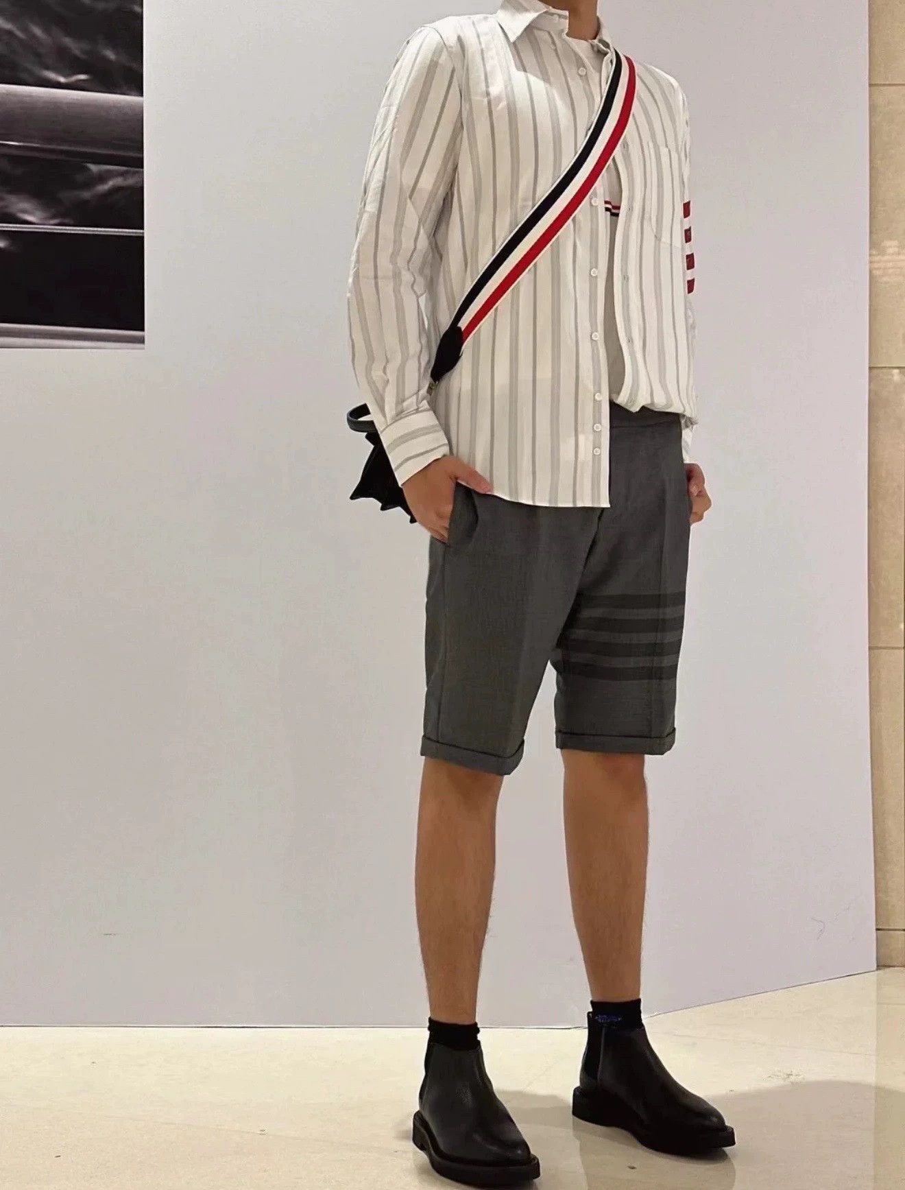 Thom Browne Thom Browne 4-Bar Wool Dark Gray Suit Shorts Size 2 Size US 32 / EU 48 - 8 Thumbnail