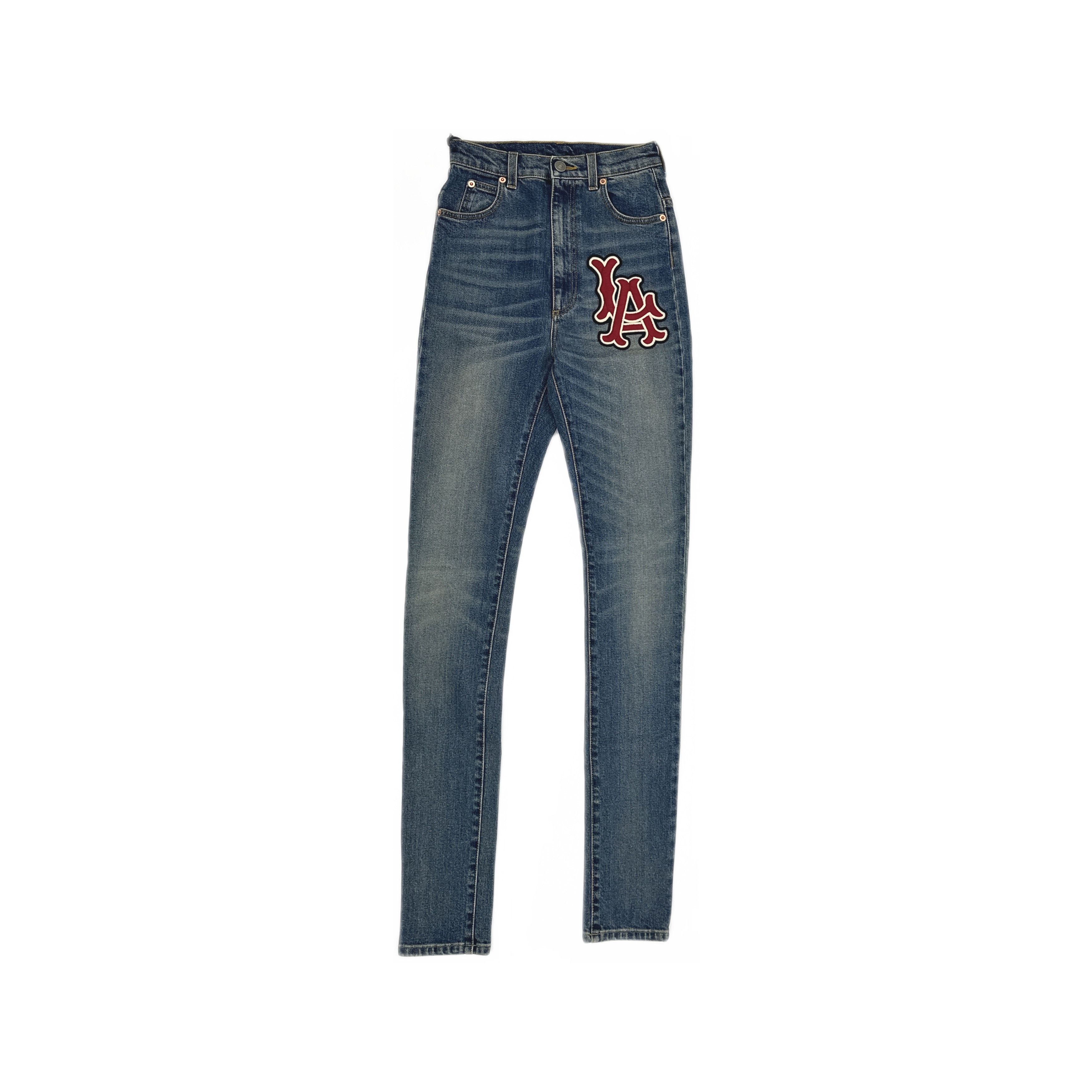Gucci Gucci LA Patch Denim Jeans 23 Size 23" - 1 Thumbnail